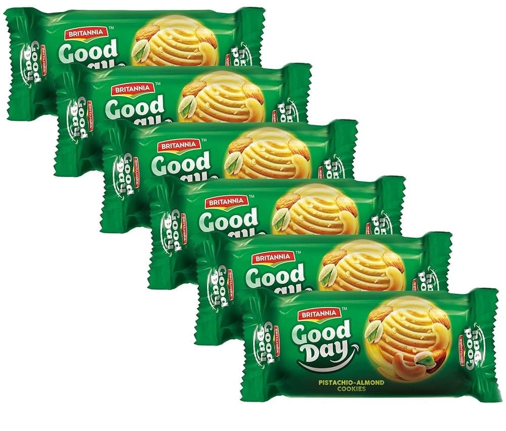 Britannia Good Day Pista Almond Biscuits 75g - Snacks