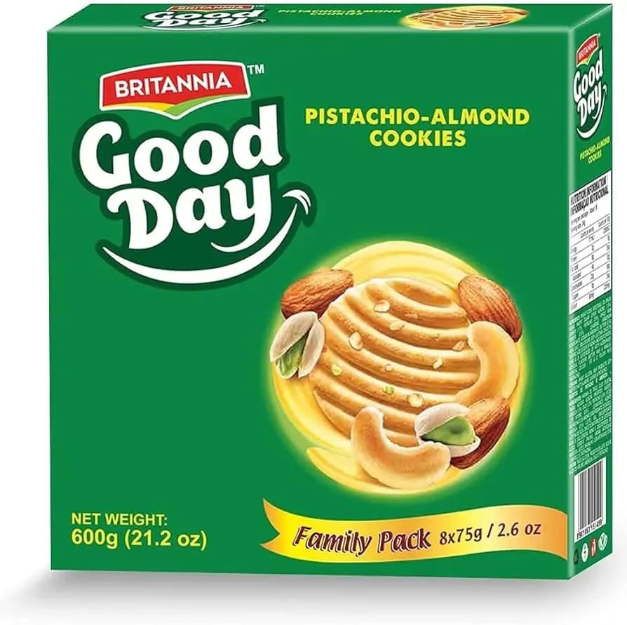Britannia Good Day Pista Badam 600g - Snacks