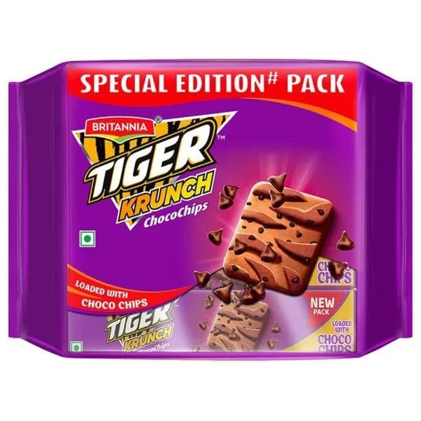 Britannia Tiger Krunch Chocochip Cookies 512g - Snacks