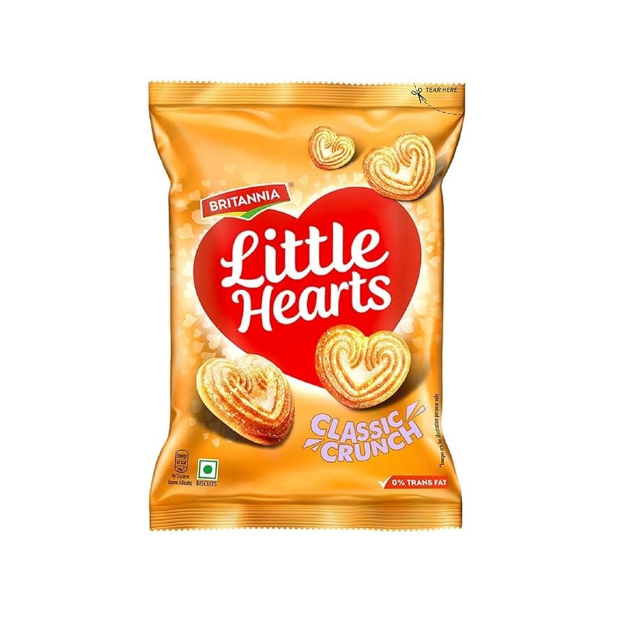 Britannia Little Hearts 75g - Snacks