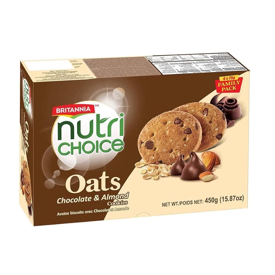 BR NUTRI CHOCO & OATS 450G - Flour & Grains