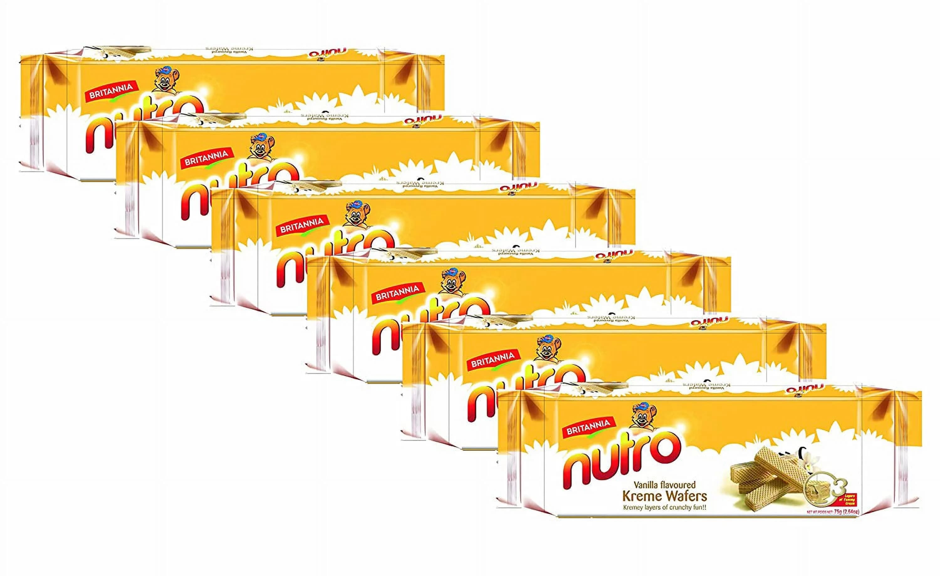 Britannia Nutro Vanilla Wafers 75g - Snacks