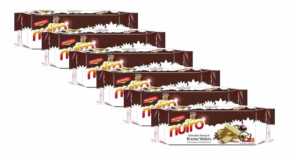 Britannia Nutro Wafer Chocolate 75g - Snacks