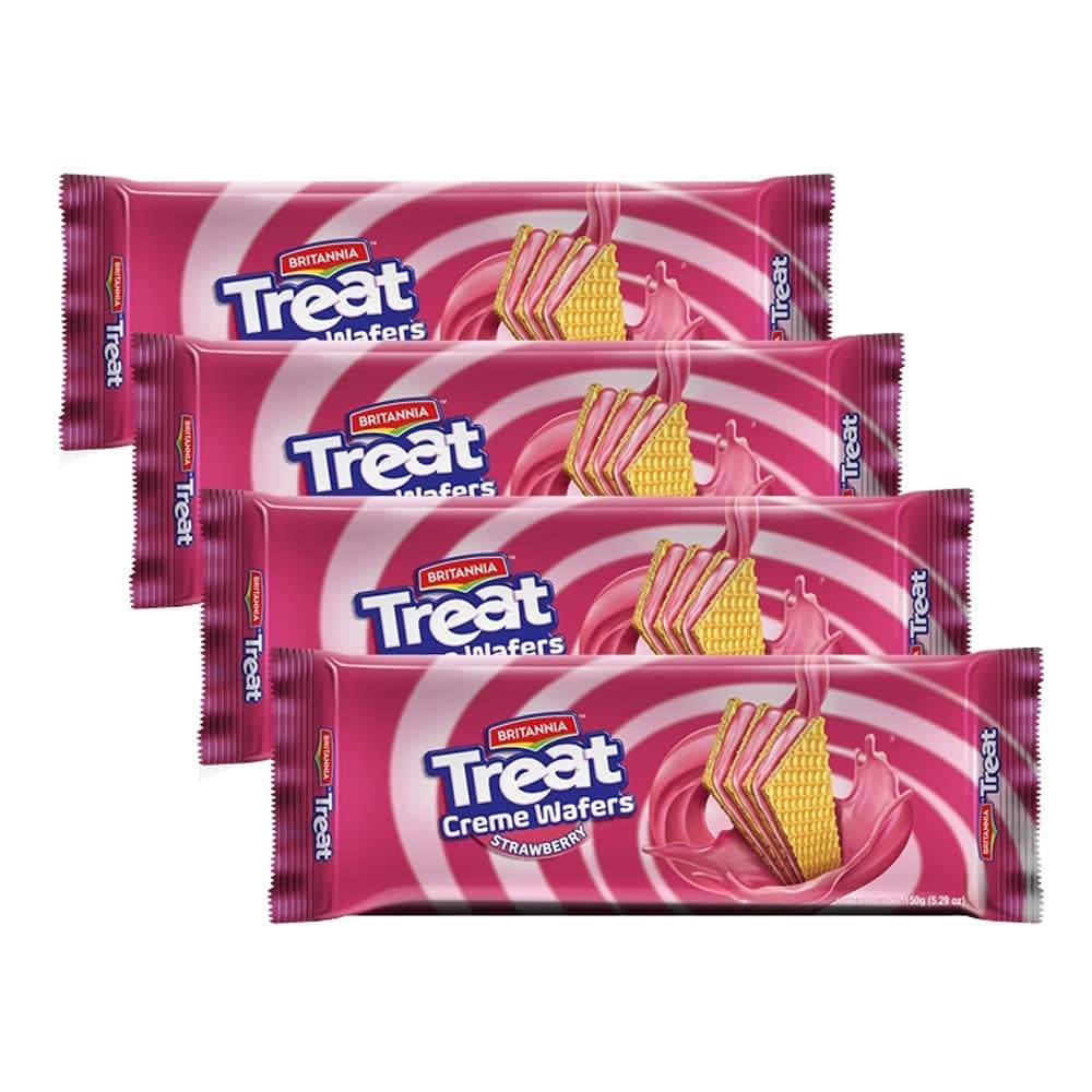 Britannia Strawberry Wafer 150g - Snacks