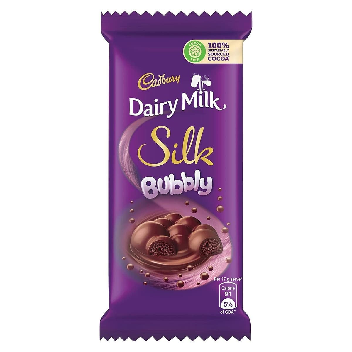 Cadbury Dairy Milk Silk Bubbly Chocolate 46g - Snacks