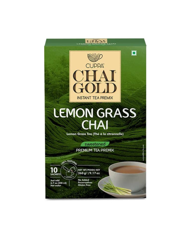 Chai Gold Lemon Grass Sweetened Tea 220g - Beverages
