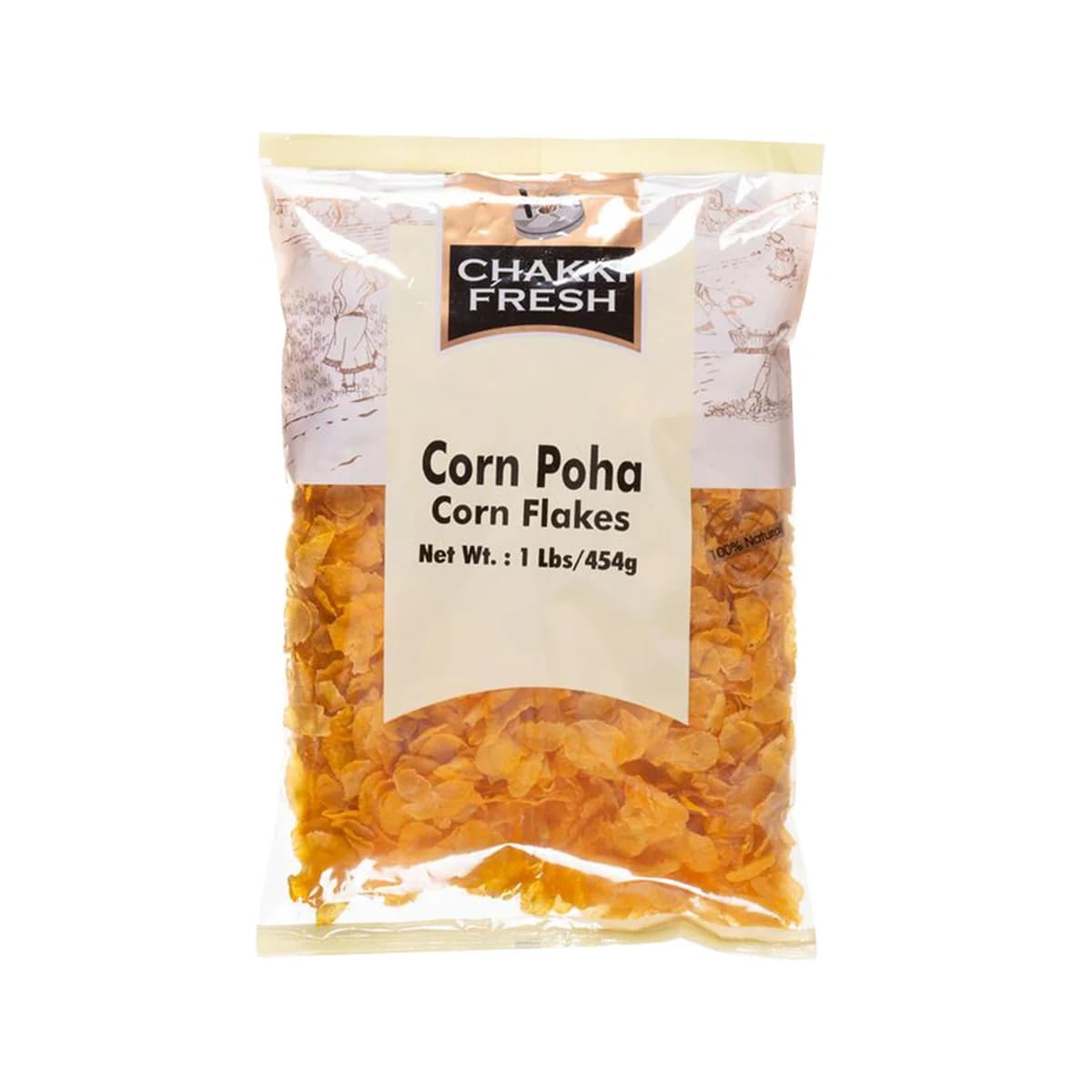 CHAKKI FRESH CORN POHA 1LB - Flour & Grains