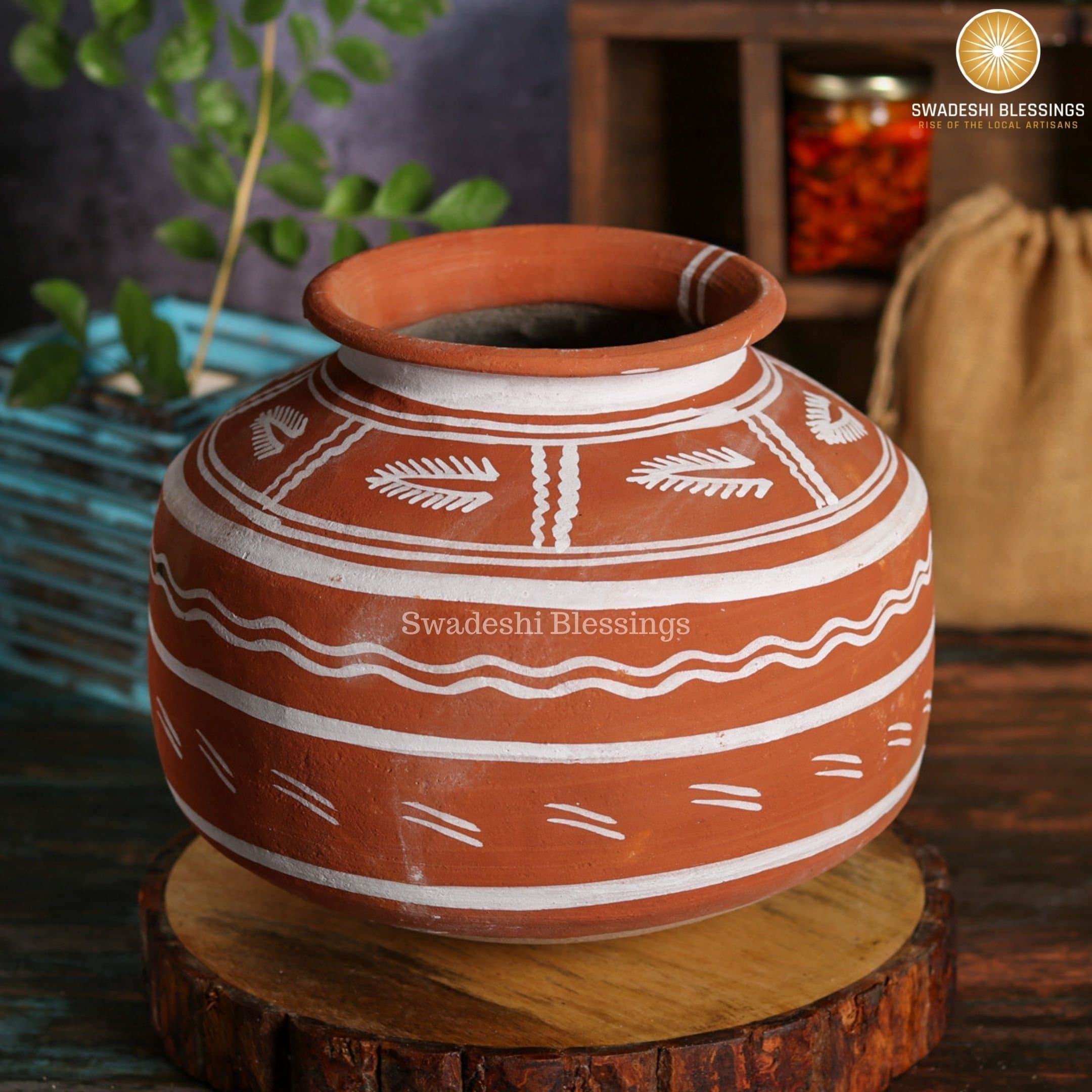 Namaste Clay Mud Matki 6" - Household