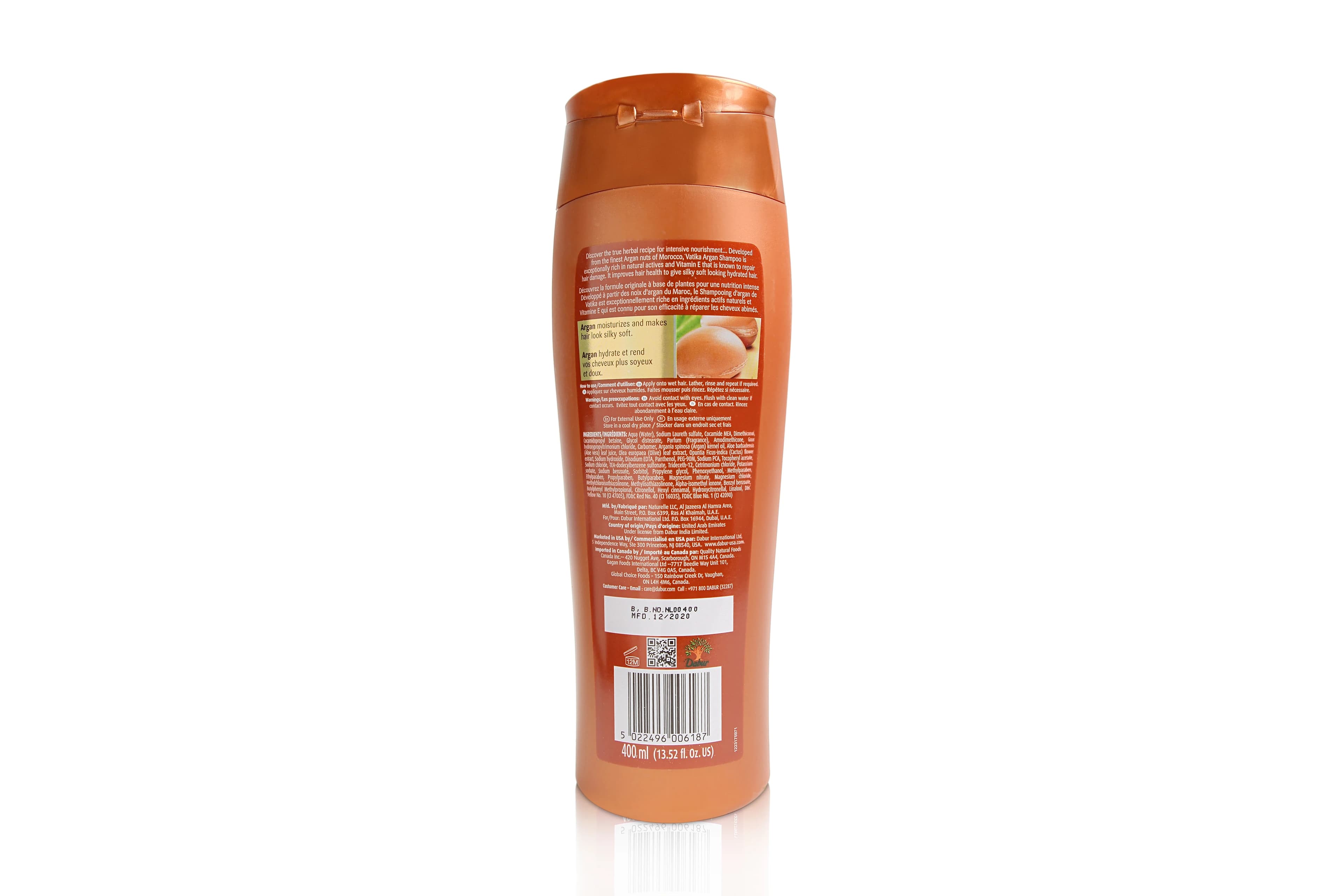 D. VATIKA ARGAN SHAMPOO 400ML - Health & Care