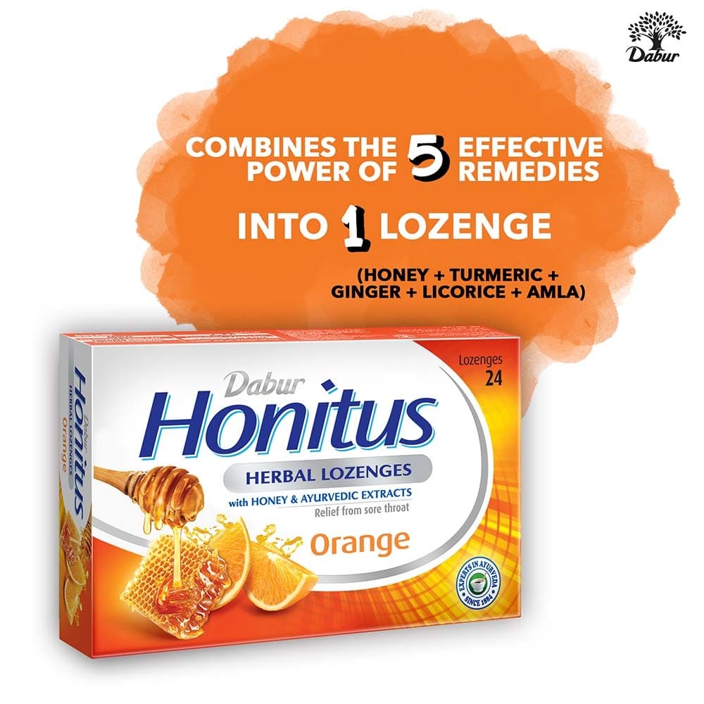 DABUR HONITUS ORANGE 24 PCS - Health & Care