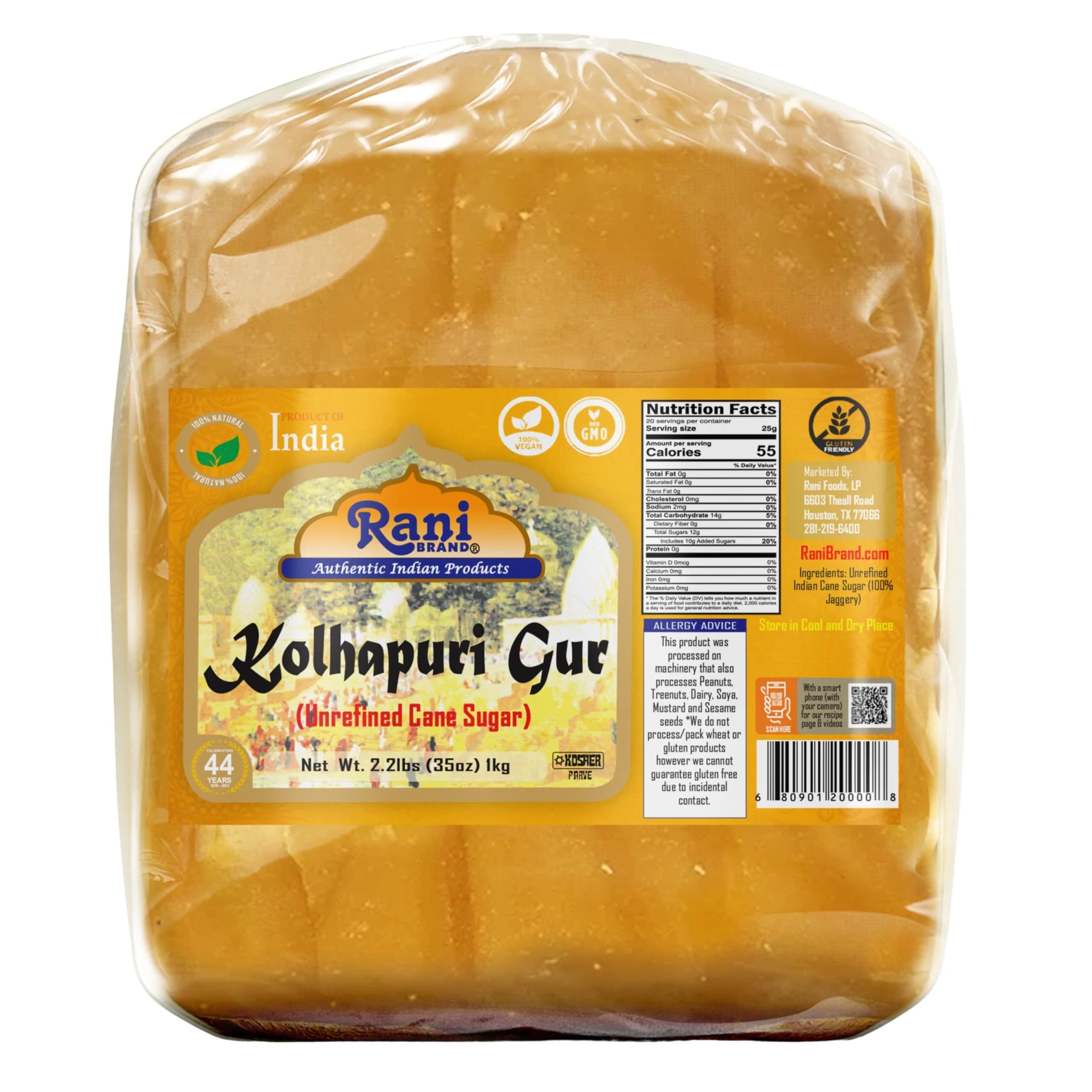 DD KOLHAPURI JAGGERY 2KG - Cooking Essentials