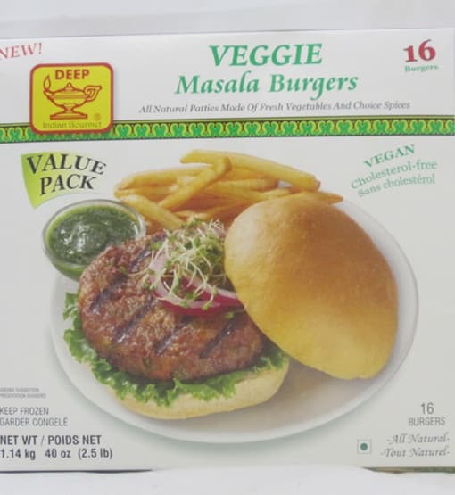 DP VEGGIE MASALA BURGER 1.14KG - Ready-to-Cook
