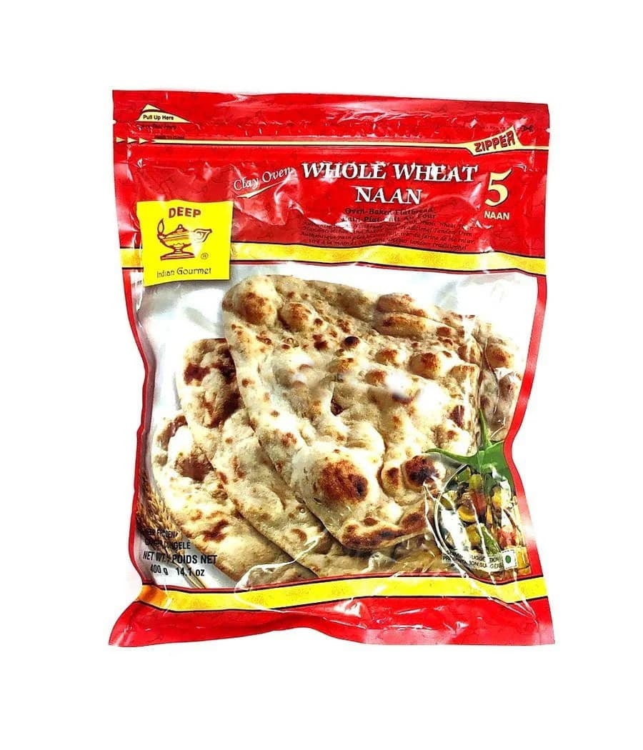 Deep Whole Wheat Naan 400g - Frozen