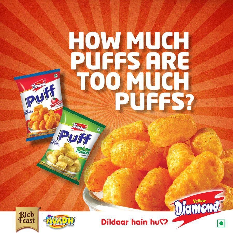 Diamond Puff Cocktail 75g - Snacks