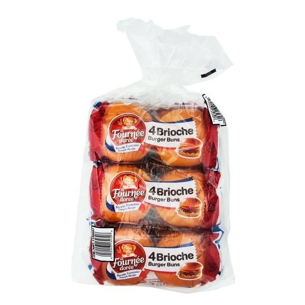 FOURNEE BRIOCHE BUNS 200 G - Bakery & Bread