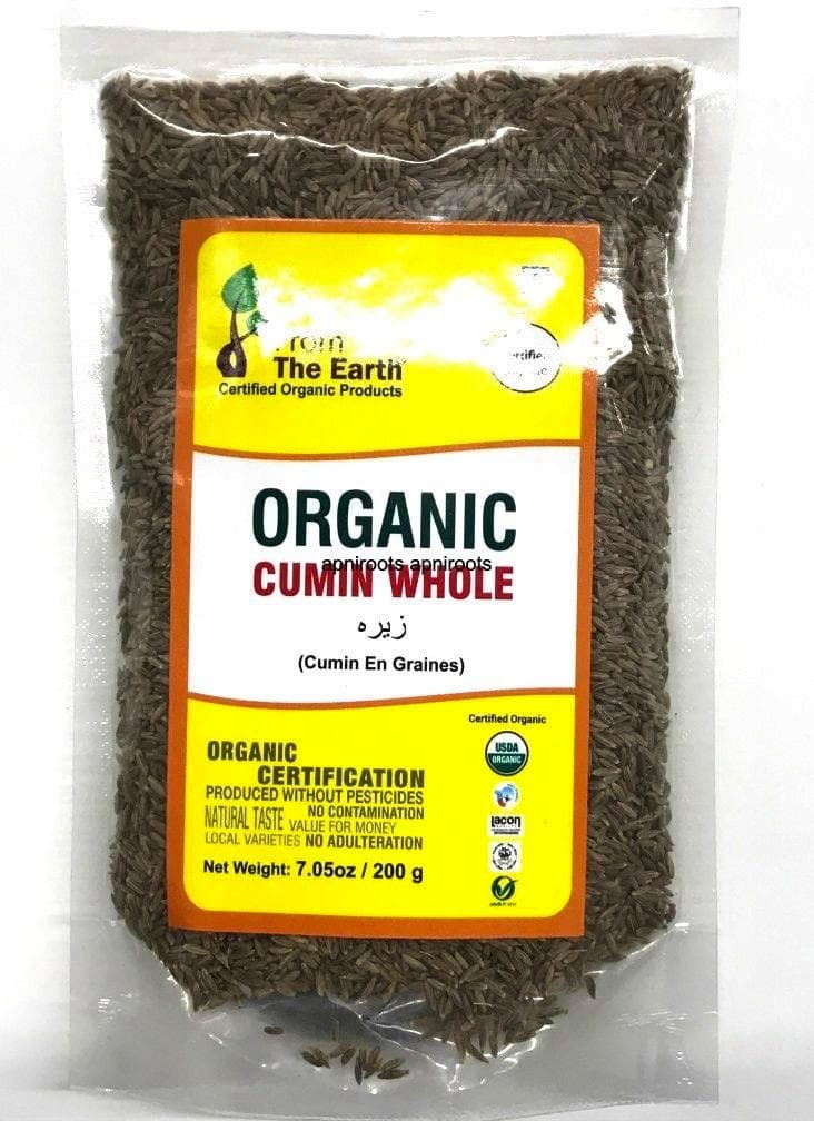 FTE ORG CUMIN WHOLE 200GM - Spices and Herbs