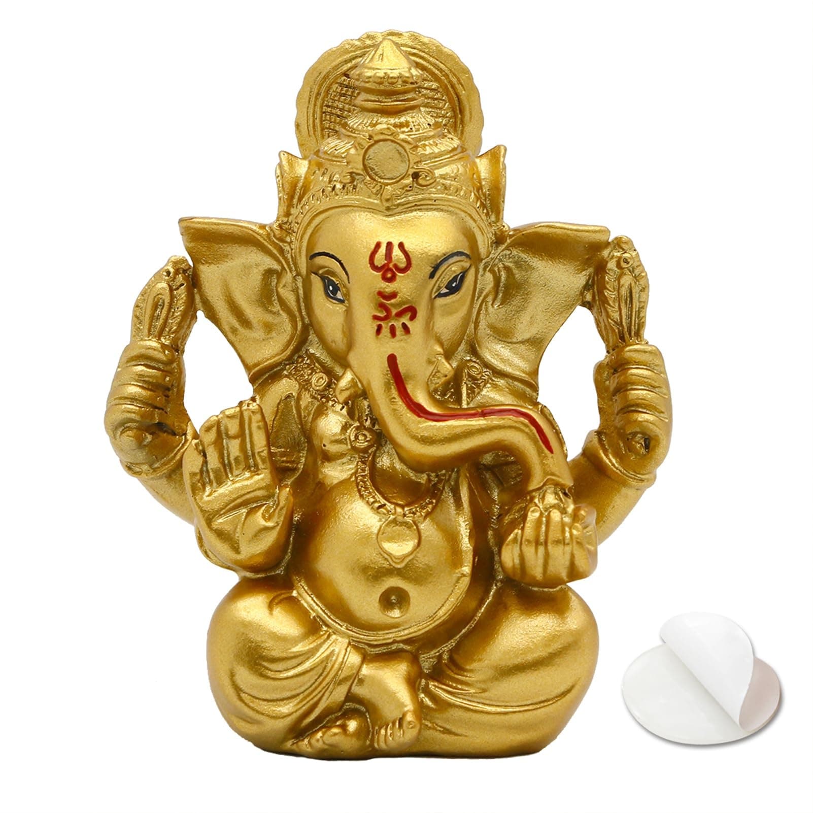 Namaste Ganeshji Golden 3" Idol - Religious