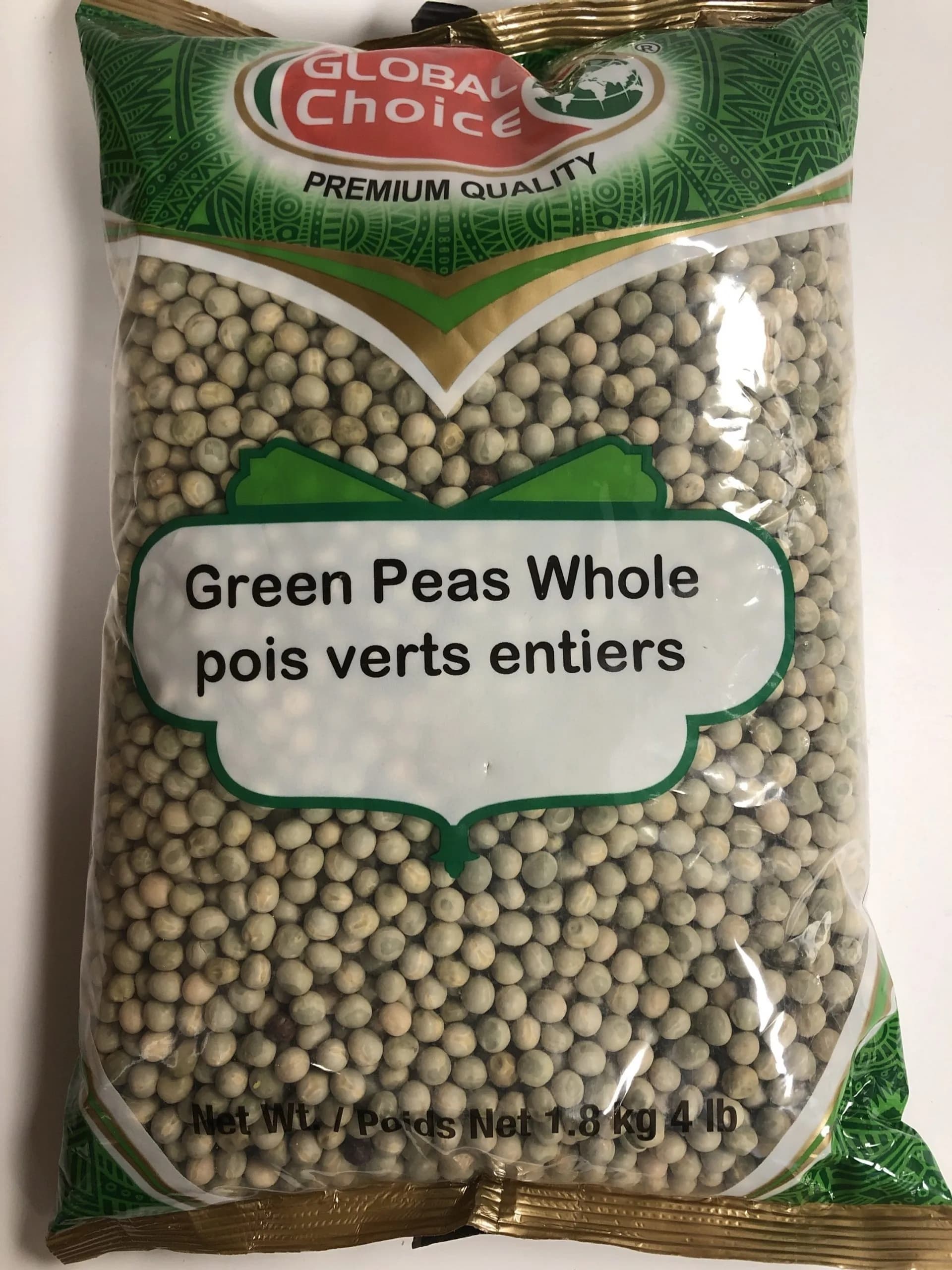 GC GREEN WHOLW PEAS 4LB - Pulses
