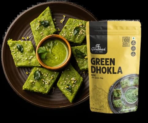 GIRDH. GREEN DHOKLA 250G - Ready-to-Cook