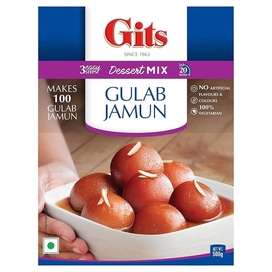 GITS Gulab Jamun Dessert Mix 500g - Snacks