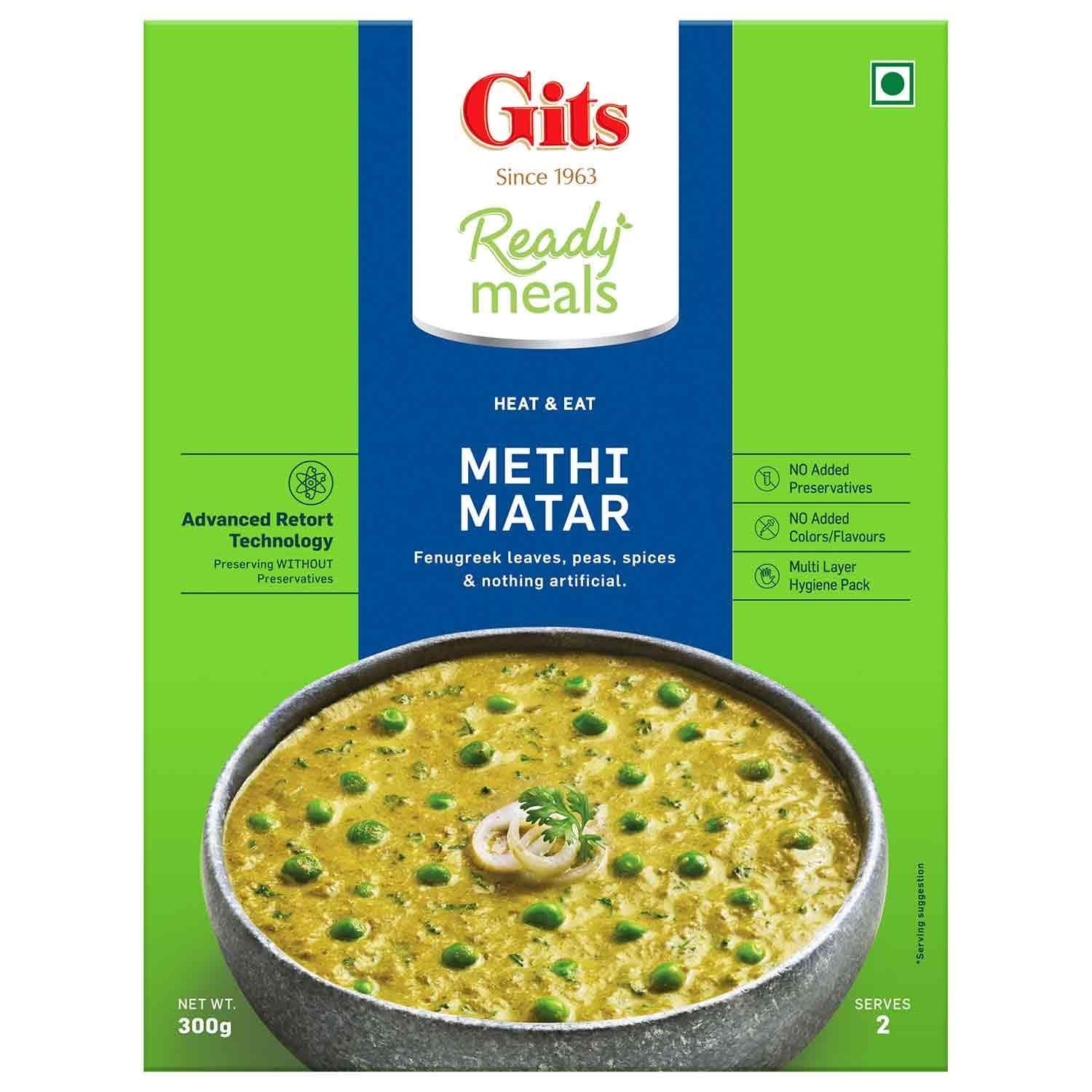 GITS METHI MATAR 300GM - Ready-to-Cook