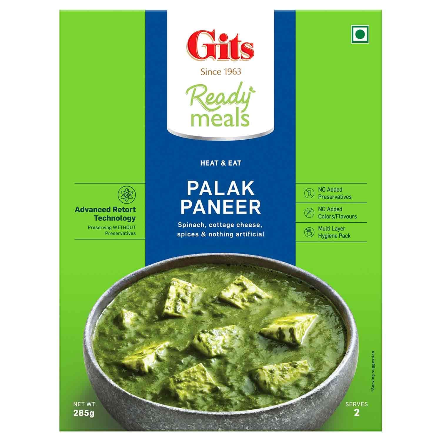 GITS PALAK PANEER 285GM - Ready-to-Cook