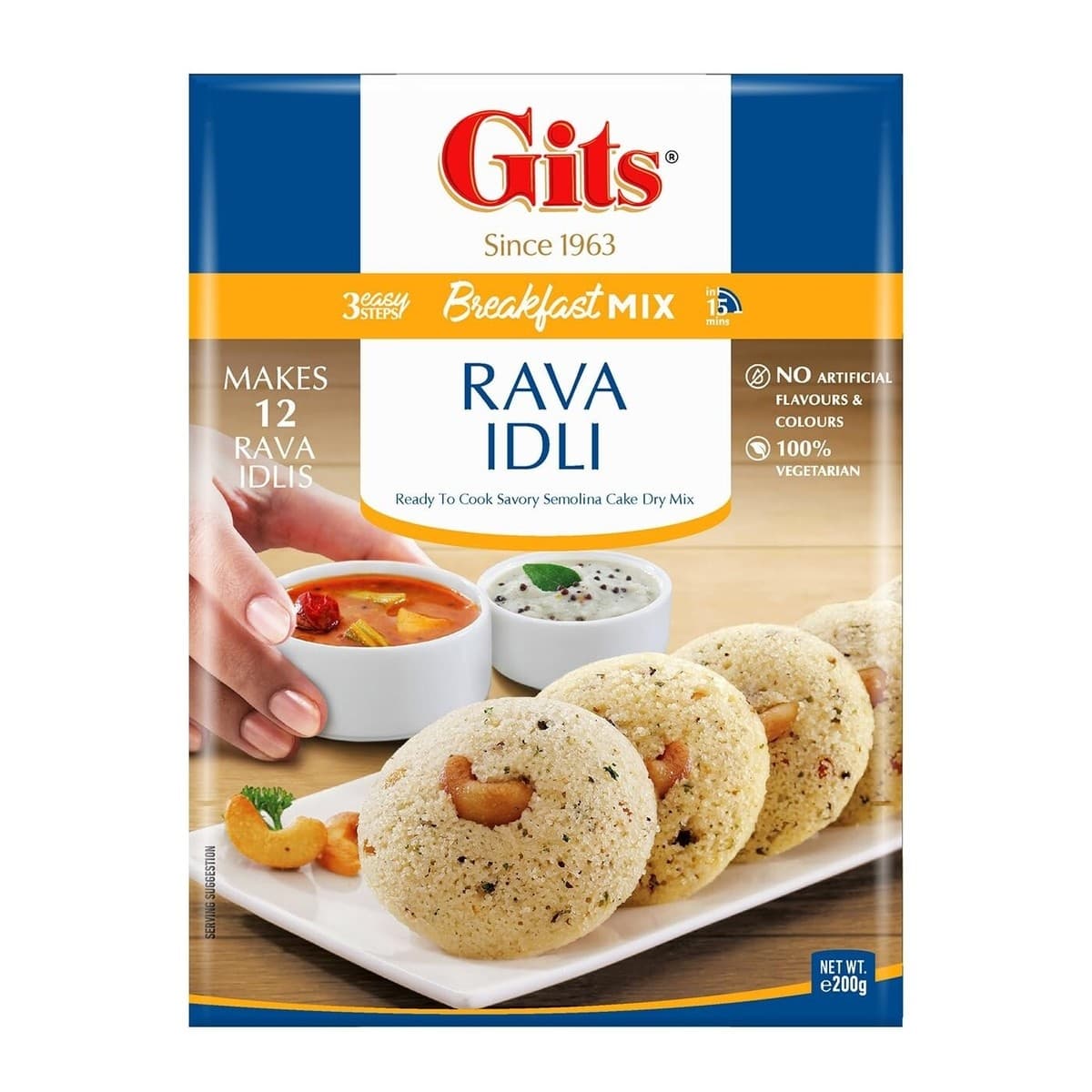 GITS RAVA IDLI 200GM - Ready-to-Cook
