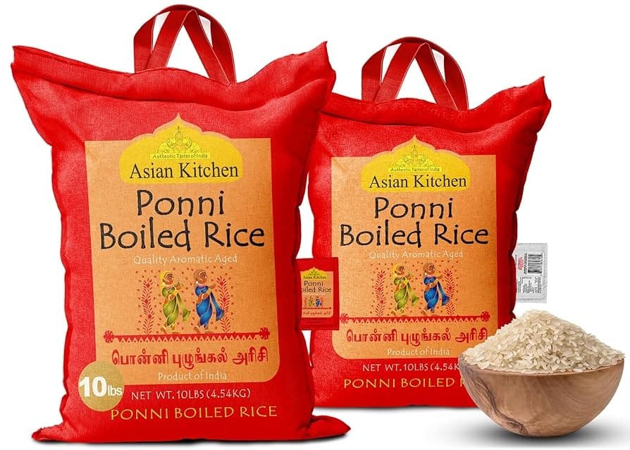 GK PONNI BOIL RICE 10LB - Flour & Grains