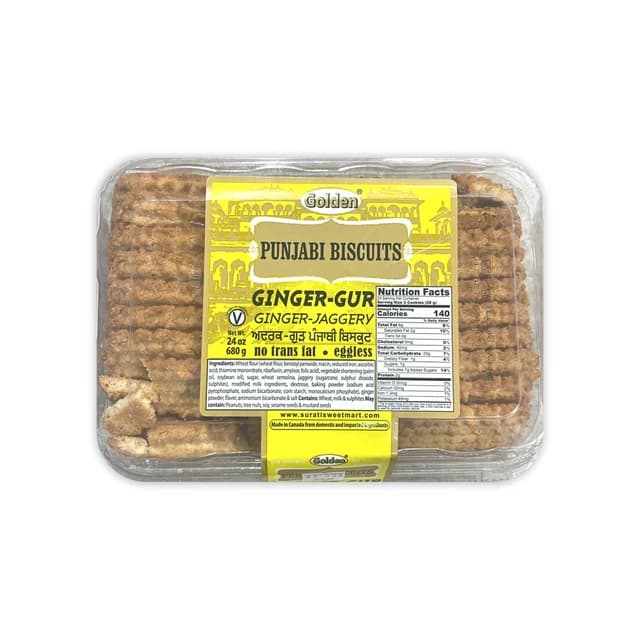 GLDEN PUNJ BISC GINGER-GUR 1.1 KG - Snacks