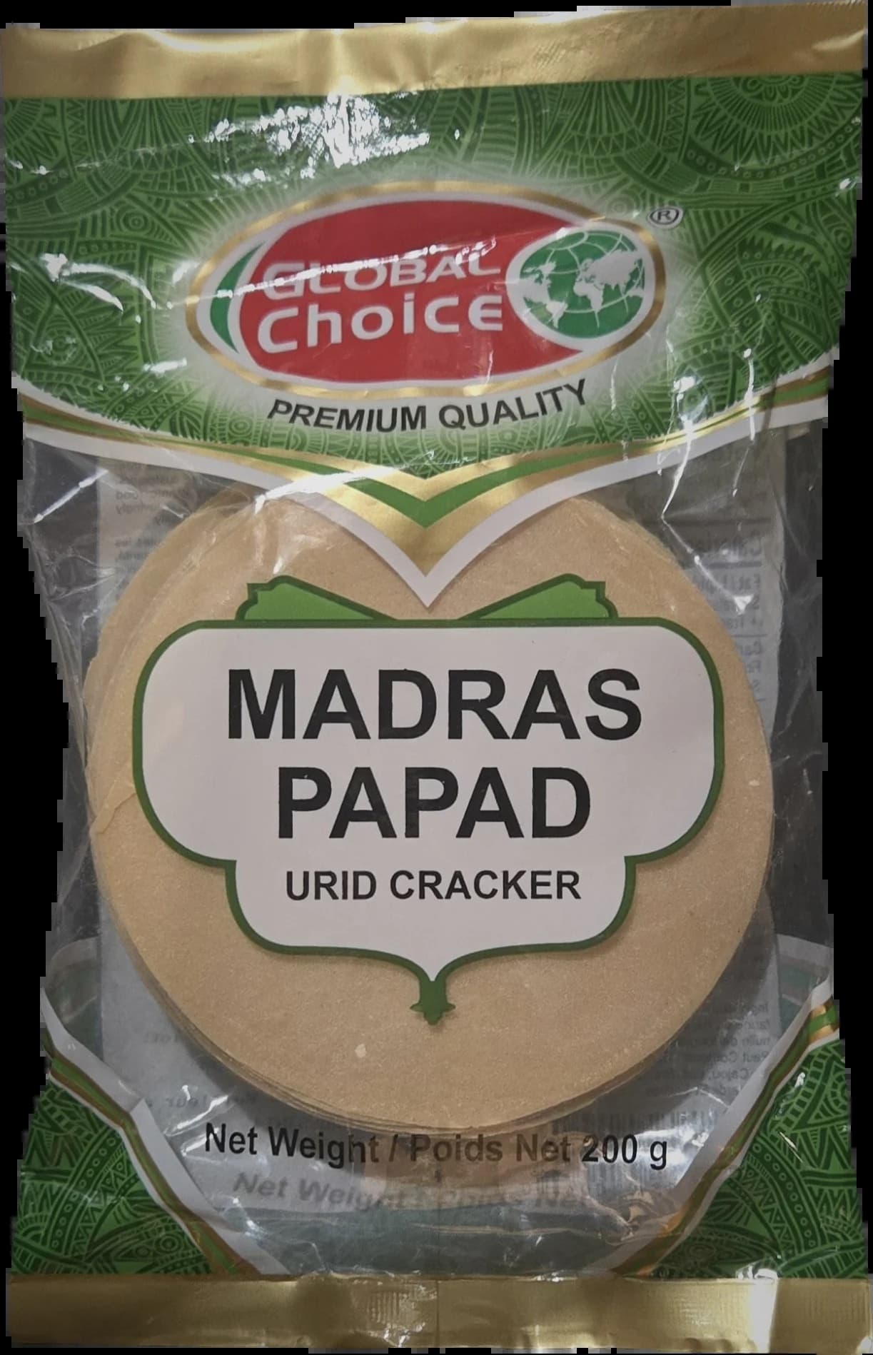 GC MADRAS PAPAD 200G - Snacks
