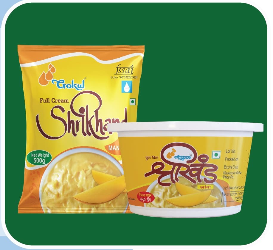 Gokul Mango Shrikhand 400g - Dairy
