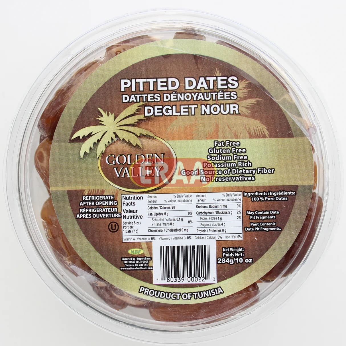 GV PITTED DATES 10OZ - Snacks