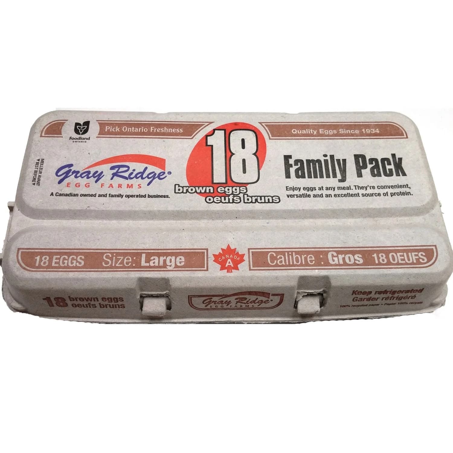 GRY RIDGE EGGS LARGE 18 - Dairy