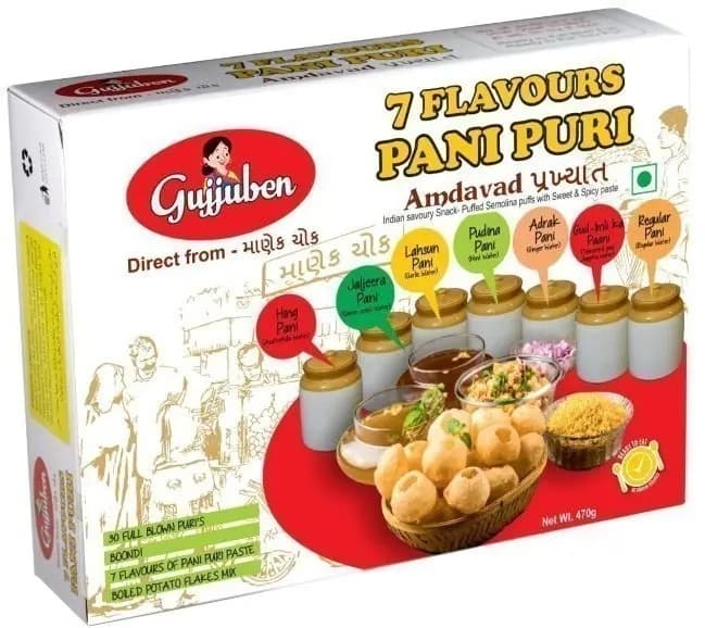 Gujjuben 7 Flavor Panipuri - Snacks