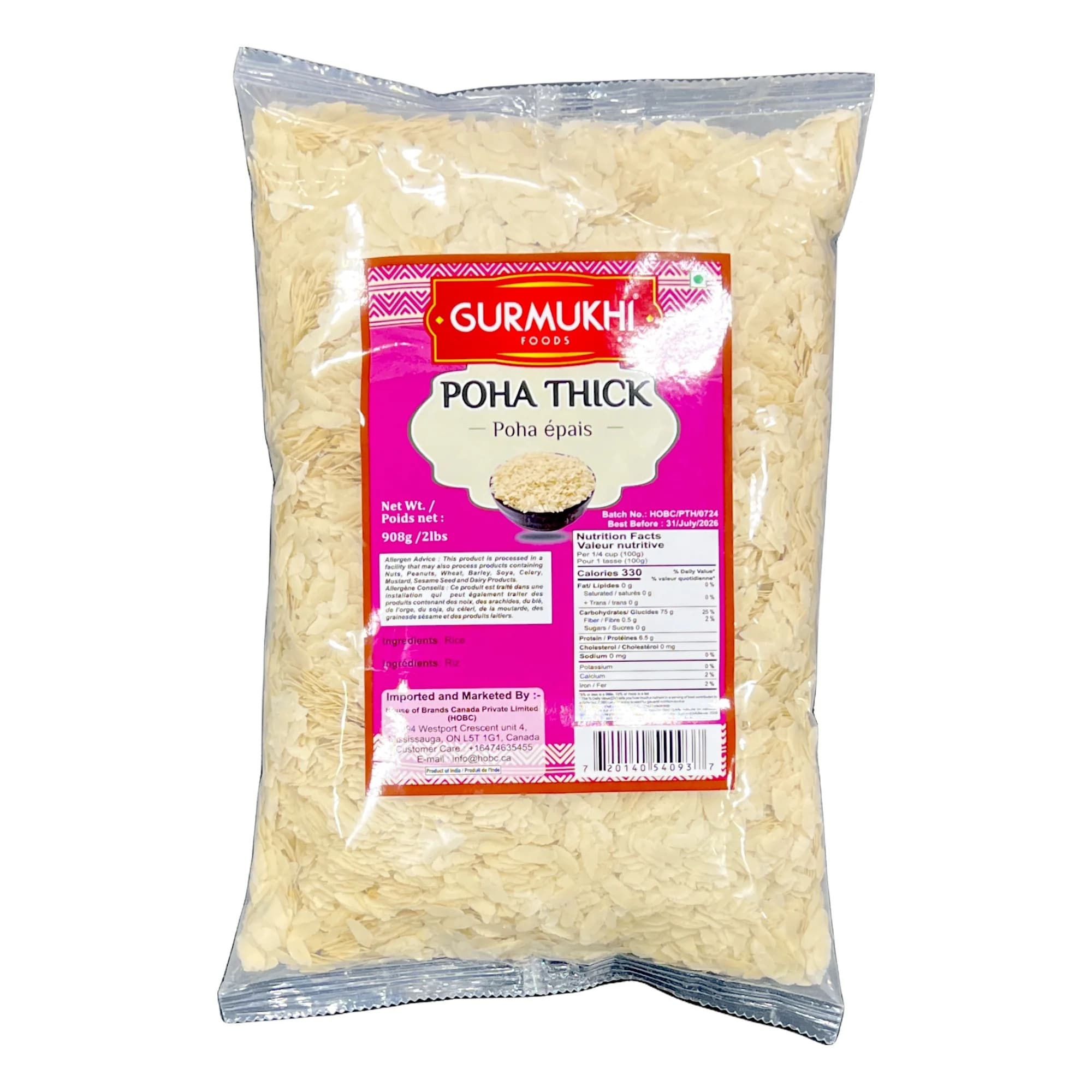 GURMUKHI POHA THICK 400GM - Flour & Grains