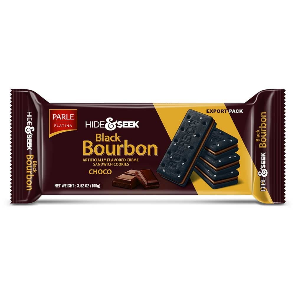 Parle Hide & Seek Bourbon Choco Creme Biscuits 100g - Snacks