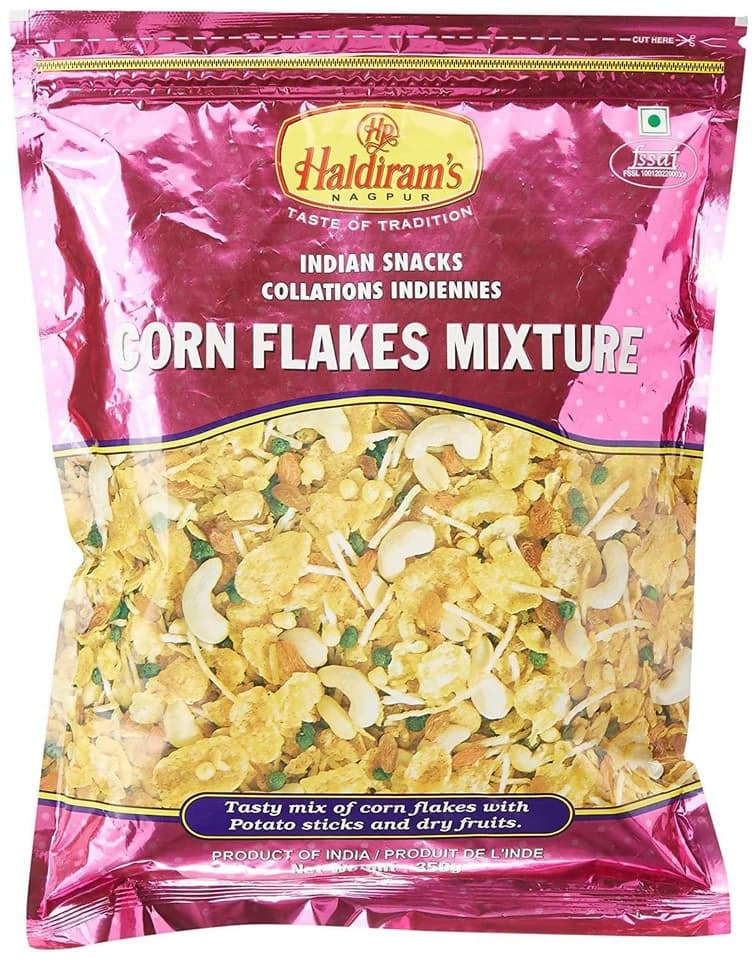 HALDIRAM CORN FLAKES MIX 350GM - Flour & Grains