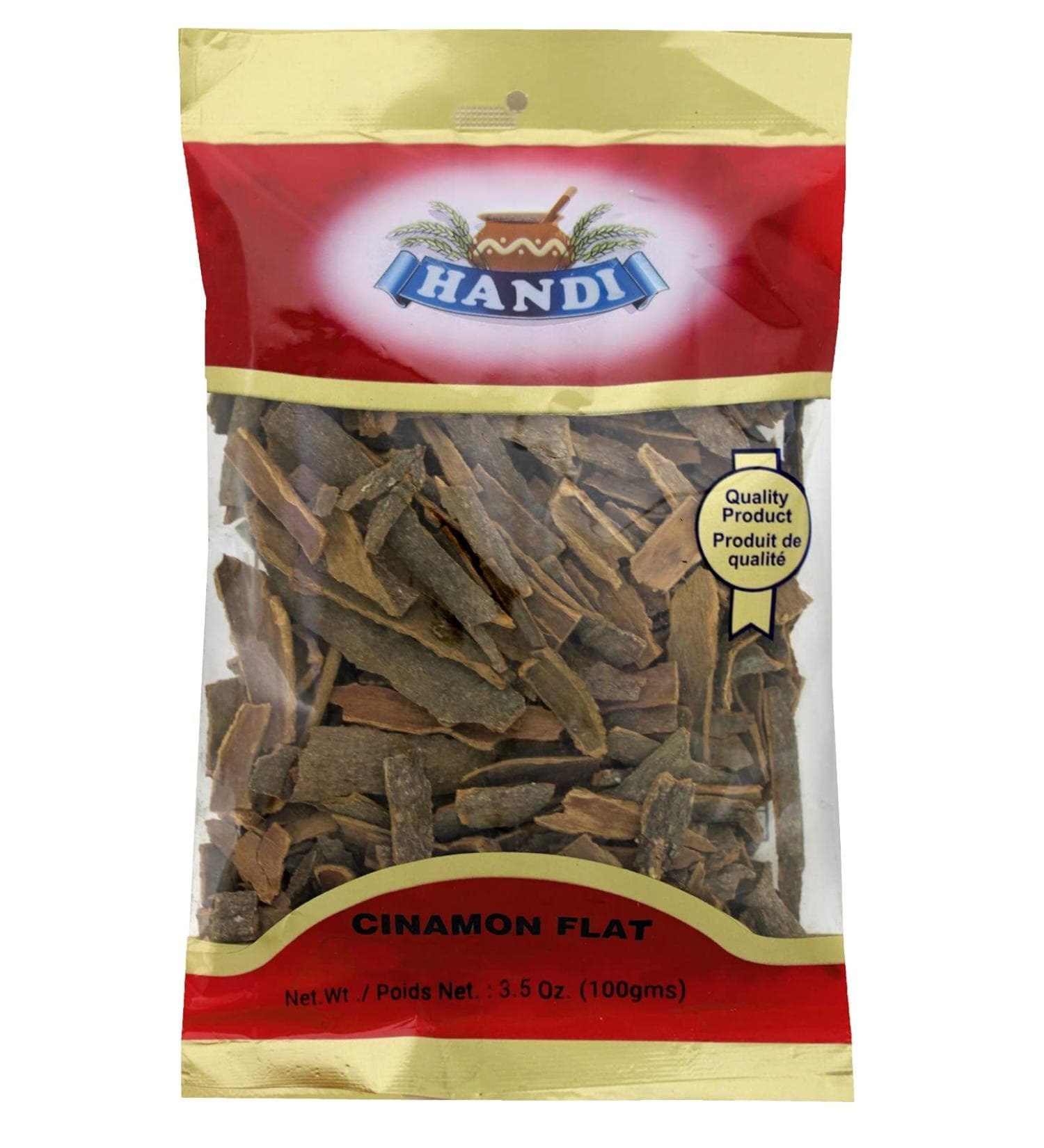 HANDI CINNAMON STICK FLAT 100 GM - Spices and Herbs