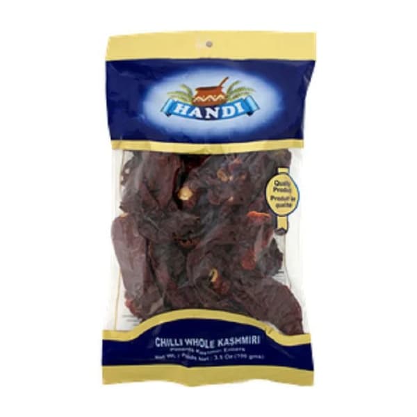 HANDI RED CHILLI WITH STEM 100 GMS - Spices and Herbs