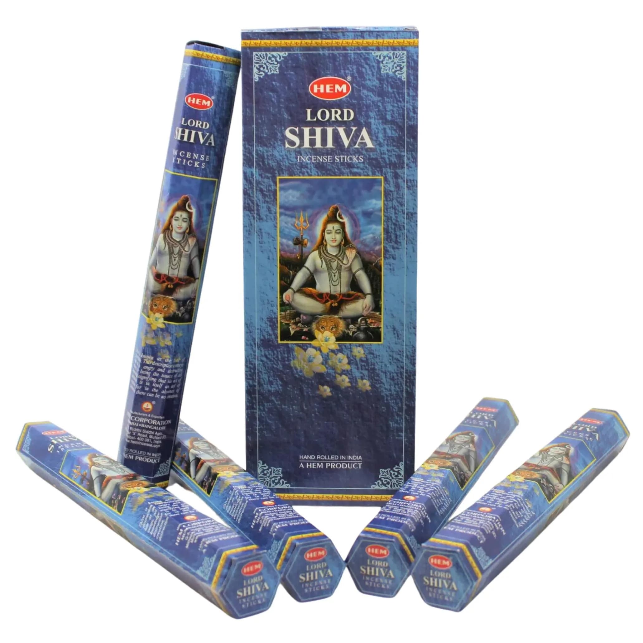 HEM Lord Shiva Incense Sticks 6 Pack - Religious