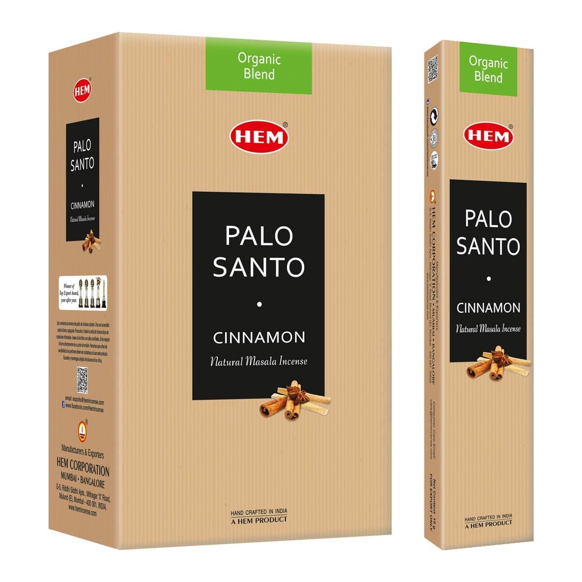 HEM Palo Santo Cinnamon Incense Sticks 15g - Religious