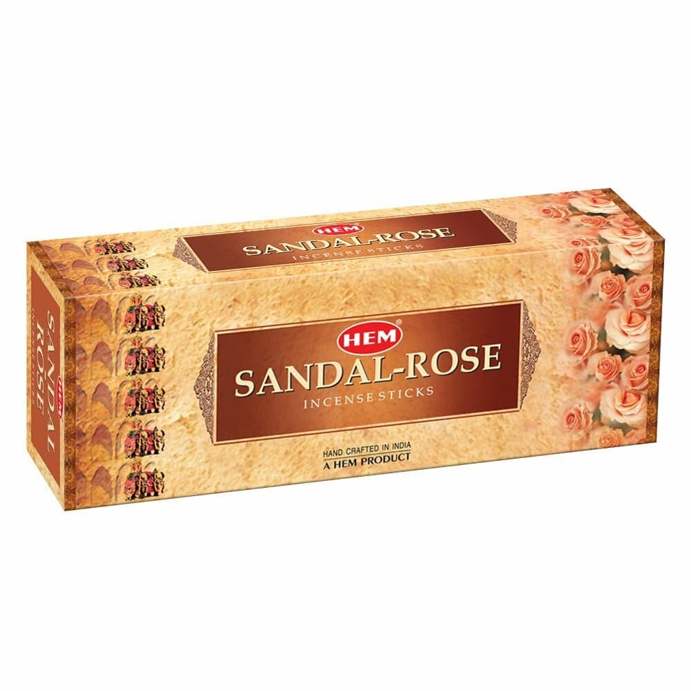HEM Sandal Rose Incense Sticks 20pcs - Religious