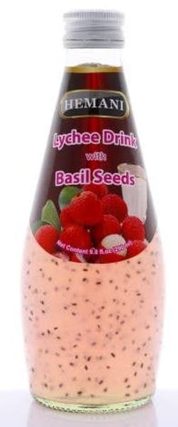 Hemani Basil Lychee Drink 290ml - Beverages