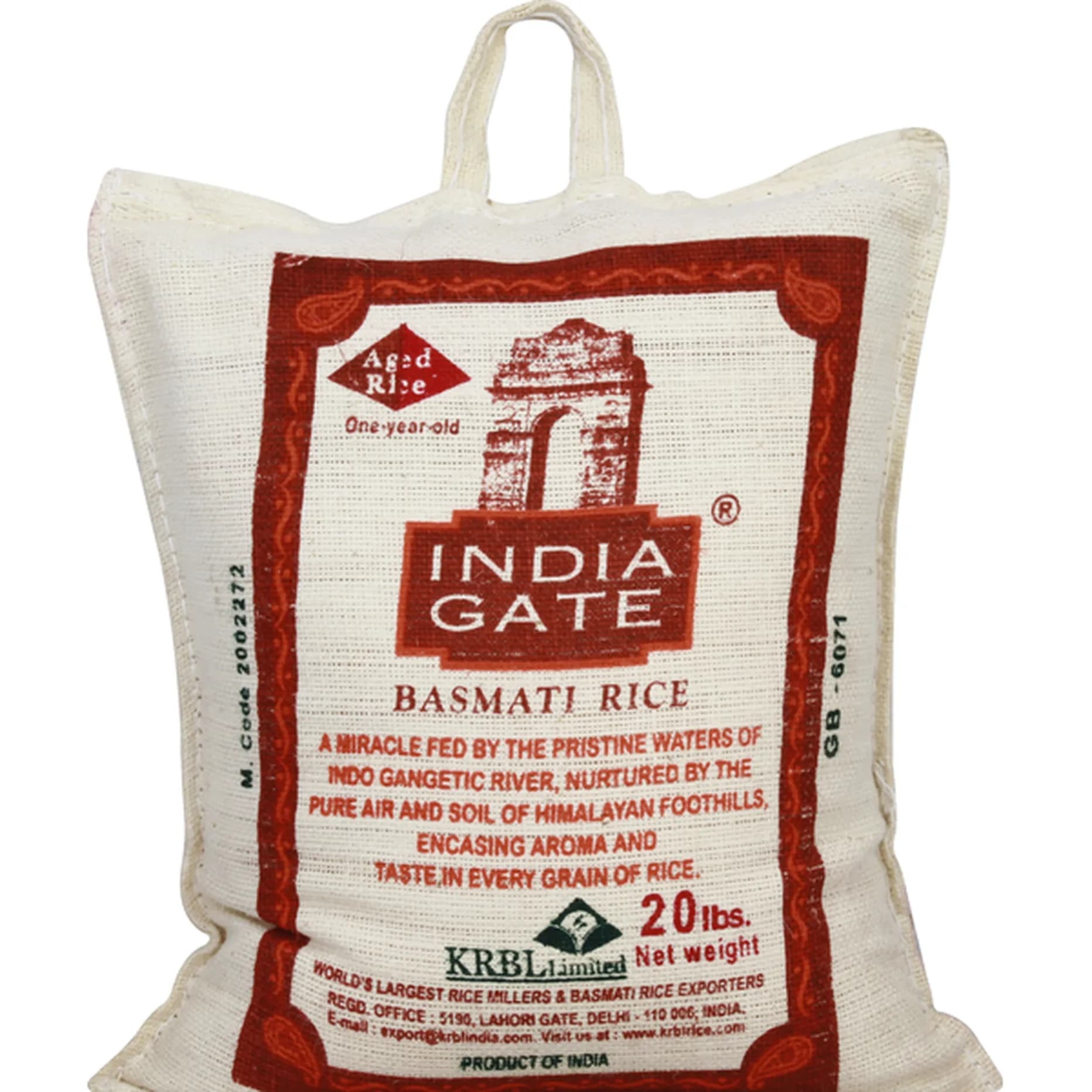 IG PRE BAS WHITE RICE 20LB - Flour & Grains