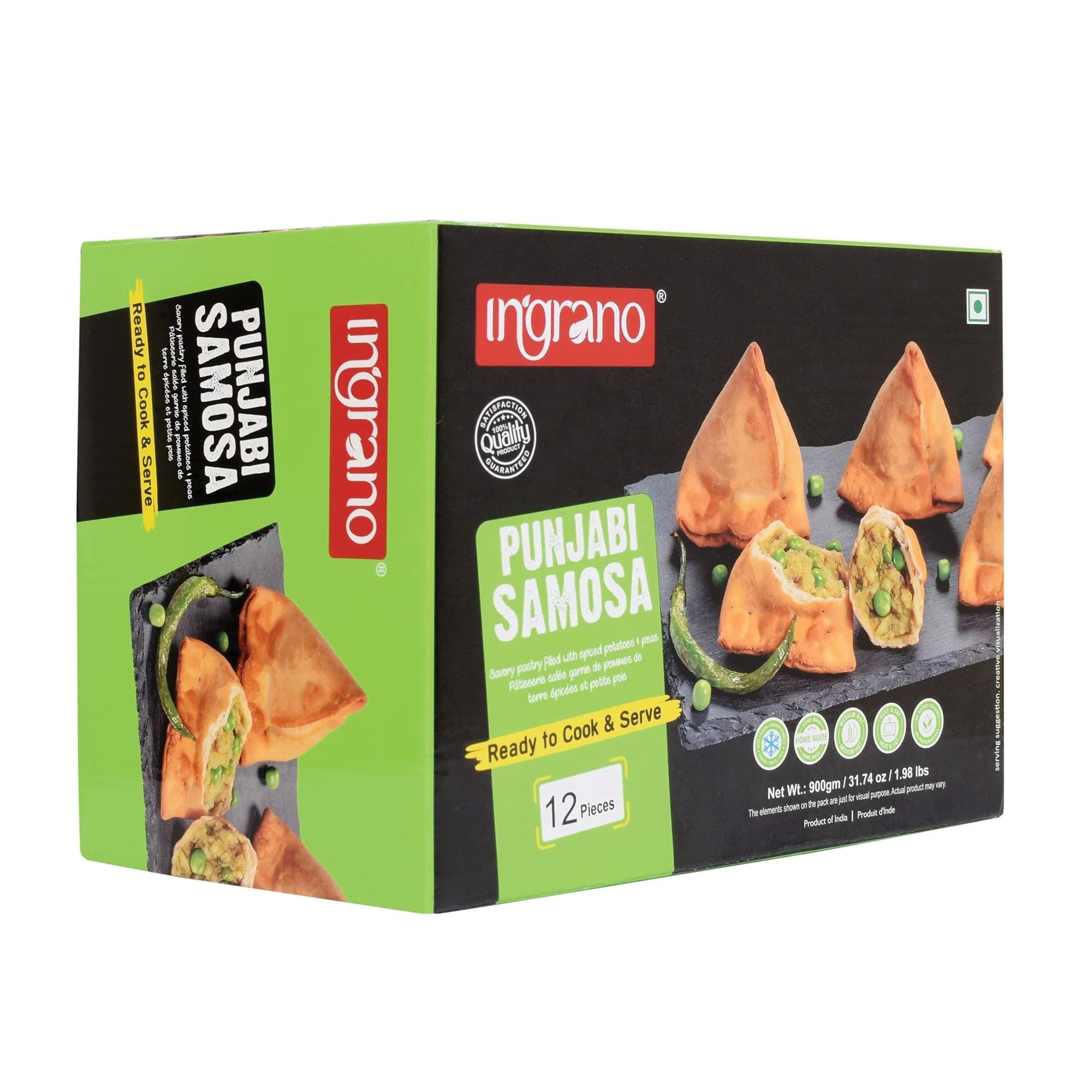 Ingrano Punjabi Samosa 12 pcs - Snacks