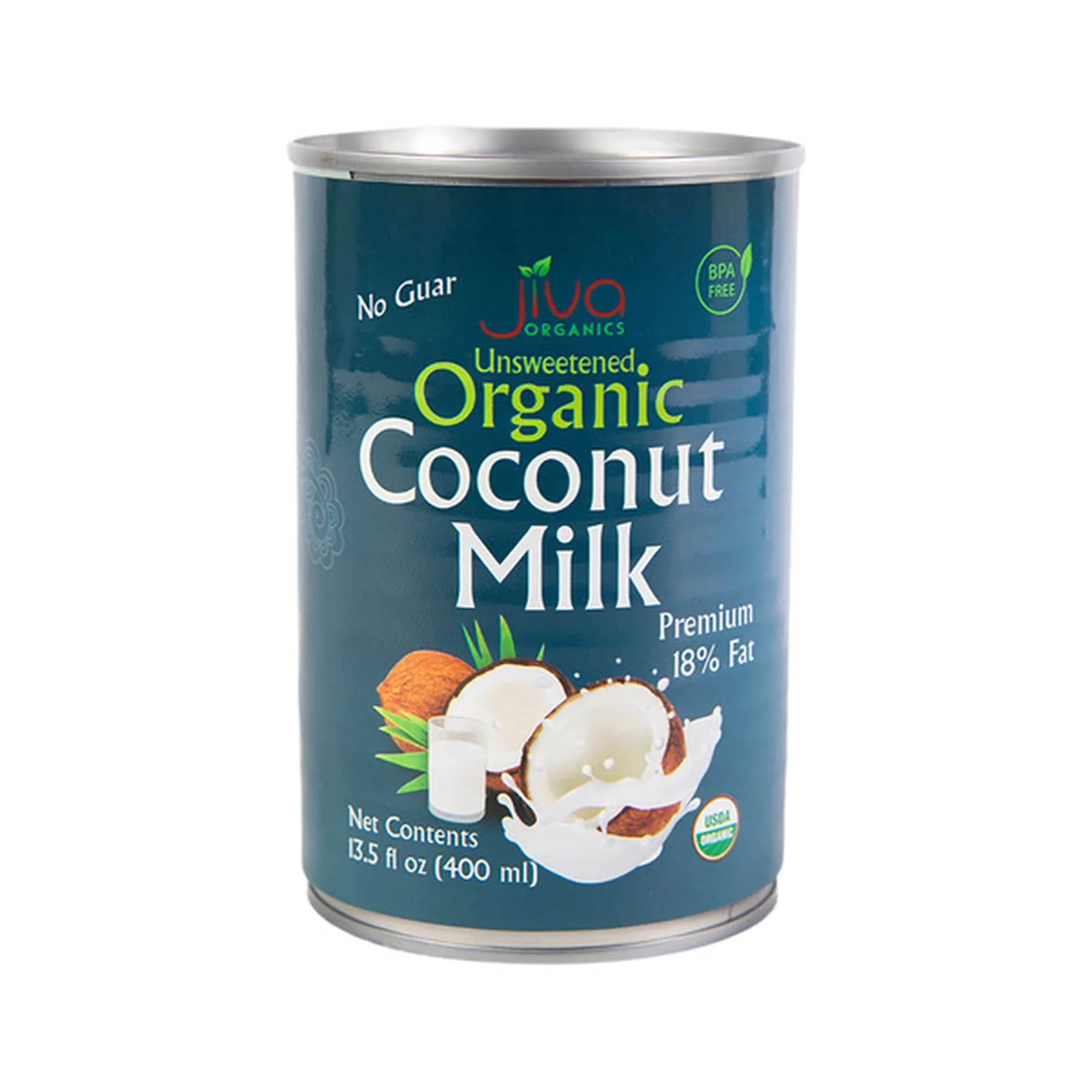 JIVA COCONUT MILK ORG. 400ML - Condiments