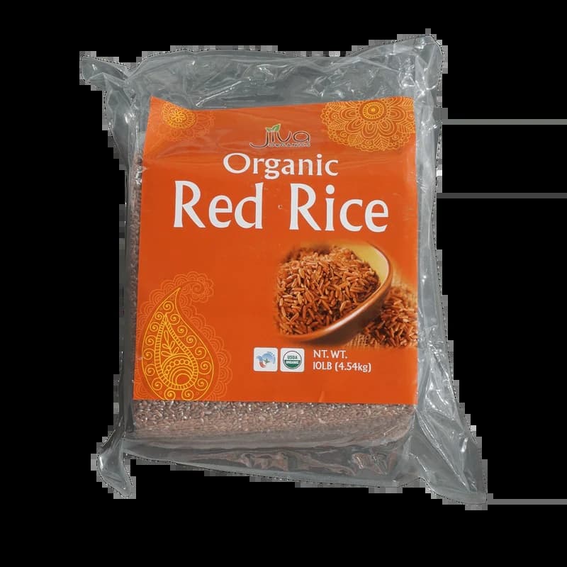 JIVA ORG.RED RICE 10 LB - Flour & Grains