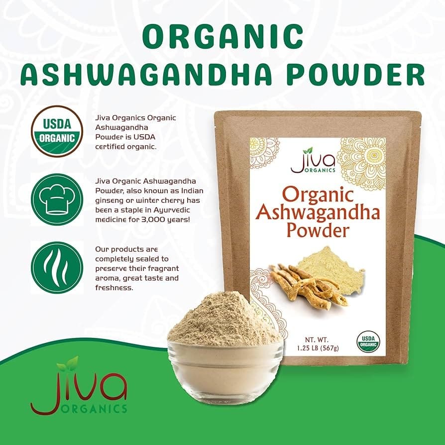 JIVA ORG ASHWAGANDHA PWDR - Health & Care