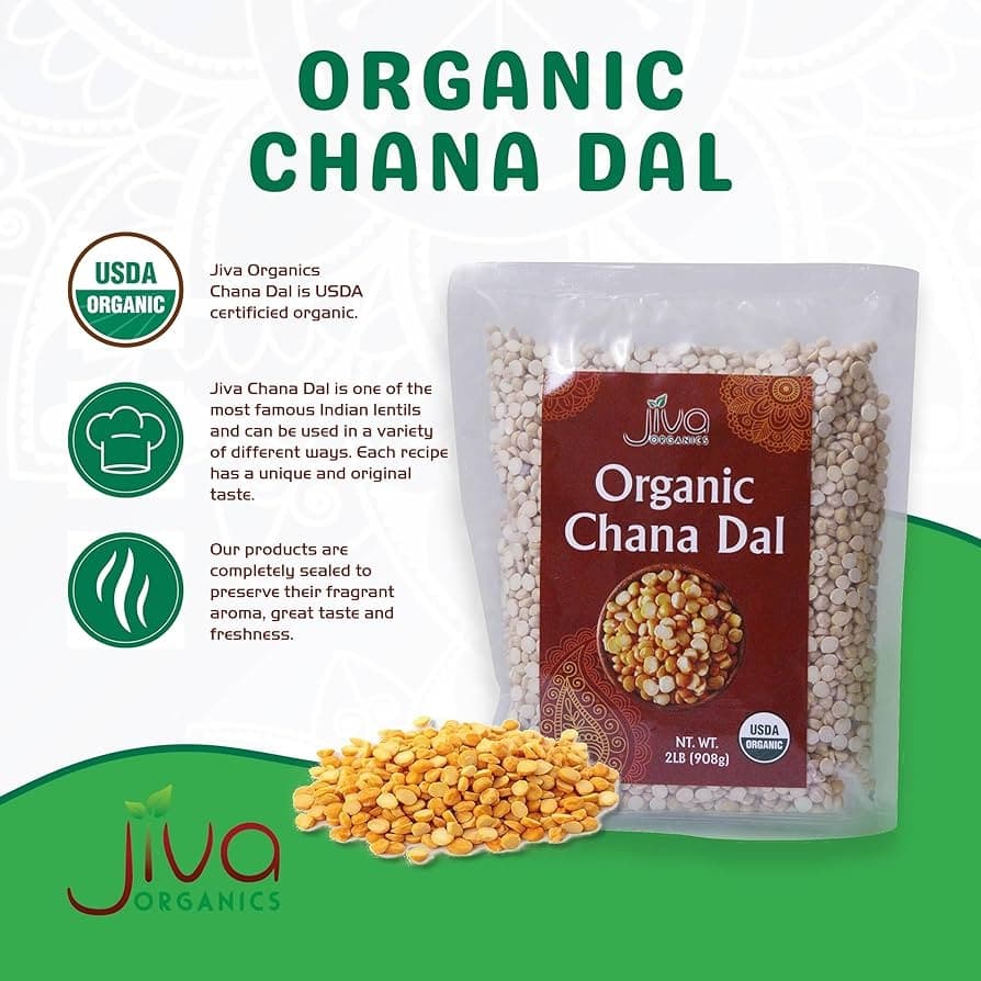 Jiva Organic Chana Dal 2lb - Pulses