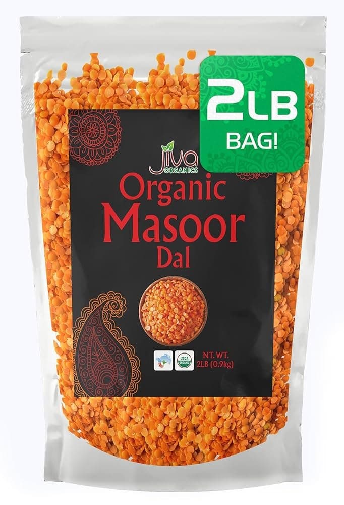 Jiva Organics Masoor Dal 2lb - Pulses